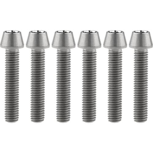 6pcs M8x40mm Titanium Bolts Inner Hexagon Full Thread Screw for Bicycle Motorcycle Fasteners