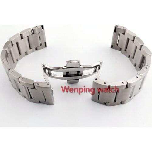 Watch accessories 316L stainless steel 22mm butterfly buckle steel strip bracelet adapter Parnis watches