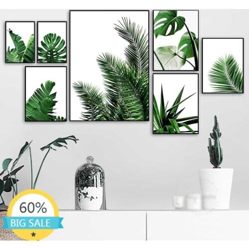 Diy Diamond Painting Green Plant Tropical Leaves Botanical Diamond Embroidery Full Cross Stitch Kits Diamond Mosaic Home Decor