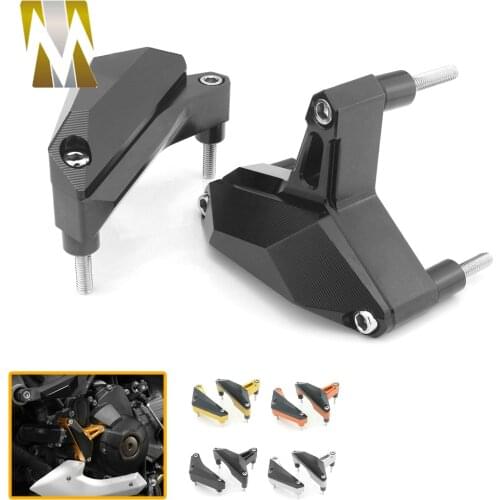 Anti Crash Pad Guard Cover Decorative Engine Frame Slider Falling Protecetor Parts For YAMAHA MT09 MT 09 MT-09 2014 2015 2016