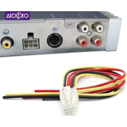 Car 6 Pin High Level Input Plug Wire Harness for ALPINE Amplifier ERA G320 EQ D900 3342 IVA D300 H800 iXA W404 W203 NVE-M300