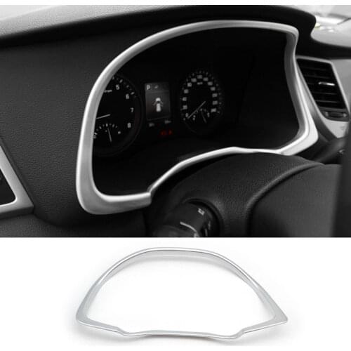 BBQ@FUKA For Hyundai Tucson 2016-2017 Chrome abs Instrument Gauge Panel Cover Trim Bezel Garnish