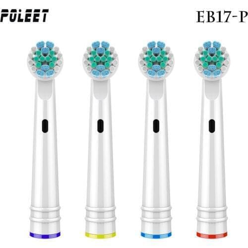 Free Shipping 400PCS Replacement Electric Toothbrush Head EB17-P SB17A SB-17A For Oral B All Round Toothbrush Professional Care