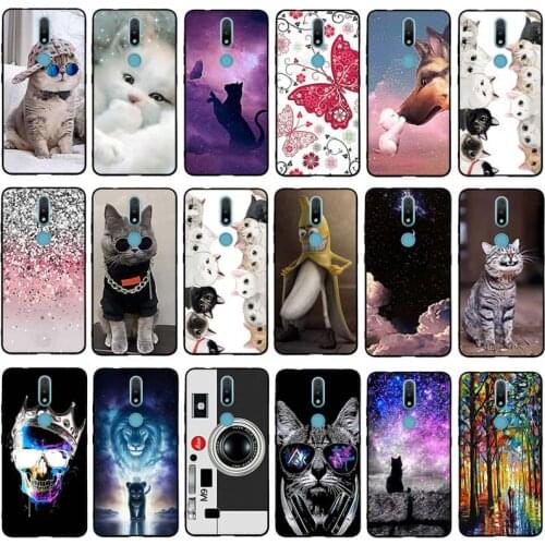 For Nokia 2.4 Nokia2.4 TA-1277 TA-1275 TA-1274 TA-1270 Case Soft Silicone TPU Animals Coque For Nokia 2.4 Nokia2.4 Cover Funda