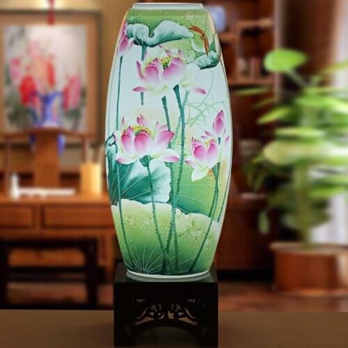 Chinese Classical Jingdezhen Ceramic Lamps Bedroom Bedside Lamps Modern Lighting Living Room Floor ceramic porcelain table Lamps