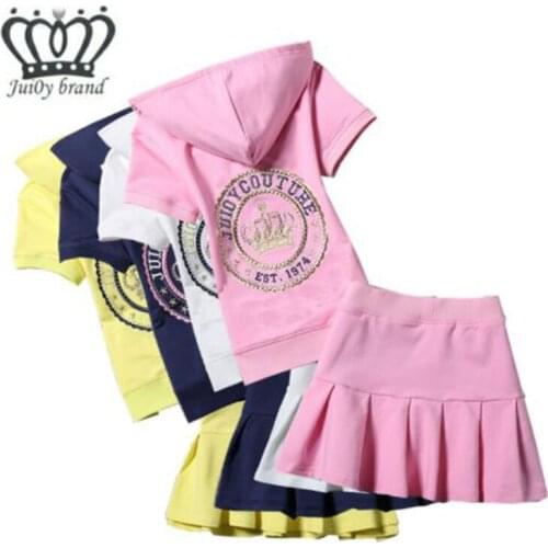 Women 2 Pieces Sets Casual Summer Hooded Top Short Sleeve Sweaters and Mini Skirt Sets S-2XL Cotton for Sweet Girls