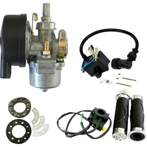 Handlebar Grip Set& Ignition Coil&Carburetor Fit 66/80cc Motorized Bicycle