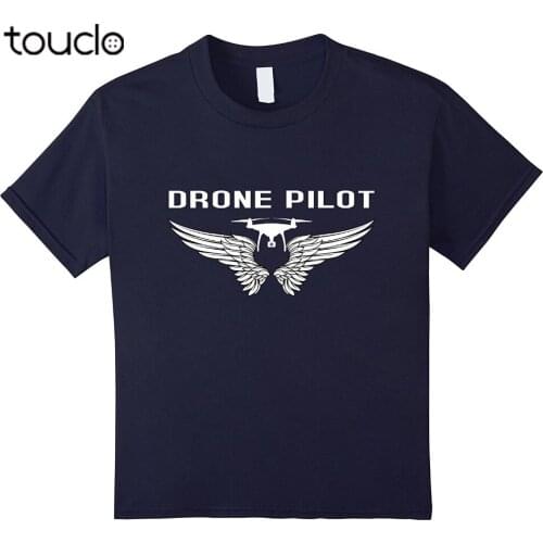 Brand New Summer Mens Short Sleeve Drone Pilot With Wings T-Shirt Tee