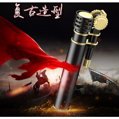 Original CHIEF Antique brass Kerosene gasoline petroleum oil cigarette lighter luxury Vintage grinding wheel igniter men gift