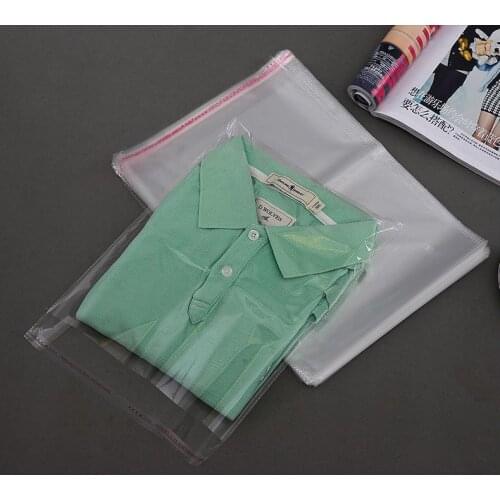 Clear Resealable Cellophane/BOPP/Poly Bags 24*34cm Transparent Opp Bag Packing Plastic Bags Self Adhesive Seal