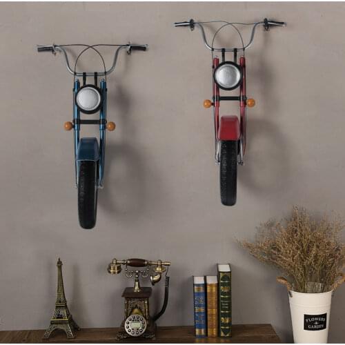 Retro nostalgia motorcycle wall pendent fashion creative bar metal ornament simple home decoration accessories