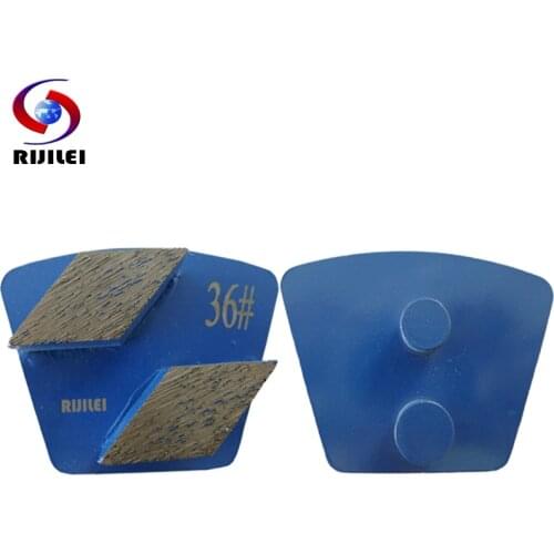 RIJILEI 12PCS/Lot Redi-Lock Metal Diamond Grinding Disk Pad Strong Magnetic Grinding Disc Plate For Concrete Floor Grinder P50B