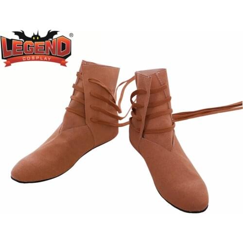 Medieval viking tudor cosplay boots shoes Festival Larp shoes boots for men women