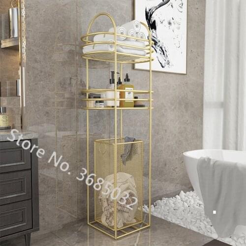 Nordic bathroom Storage shelf Coffee Table Stroller Flower Stand Living Room Mobile Sofa Side Tables Dining Cart