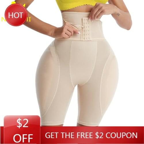 NINGMI Butt Lifter Hip Enhancer Control Panties Women Body Shaper Fake Pad Foam Padded Underpant Female Shapewear Hourglass Body