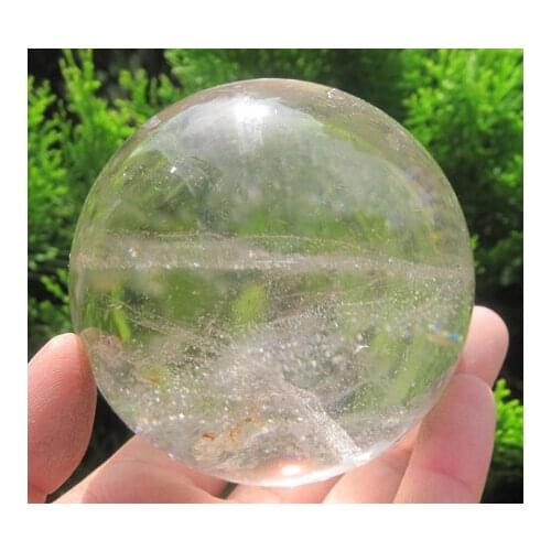 1.5lb NATURAL clear QUARTZ CRYSTAL sphere ball Healing