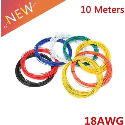 10M 18AWG Insulated Wire 2.1mm PVC Wire Electronic Cable Insulated LED Cable For DIY Connect Super Flexible