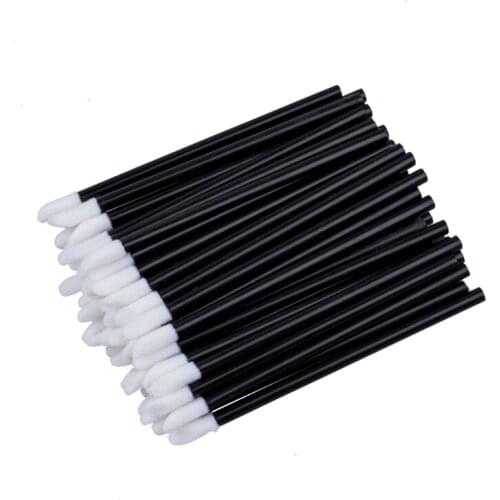 100 Pcs Disposable Lip Brush Gloss Wands Applicator Makeup Cosmetic Tool Beauty