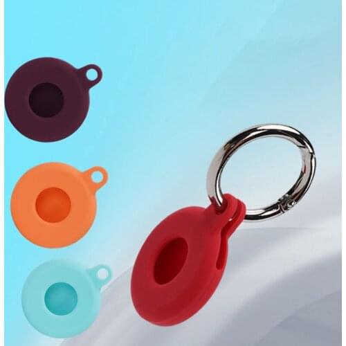 Car Key Ring Key Ring for Apple Airtag Car Key Protective Cover Airtags Positioning Tracker Anti-lost Storage Silicone Cover