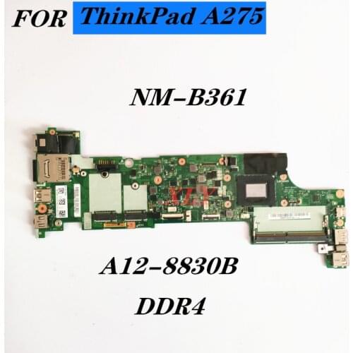 CPU A12-8830B for lenovo Thinkpad A275 notebook motherboard DA275 NM-A361 DDR4 1 100% complete test free shipping