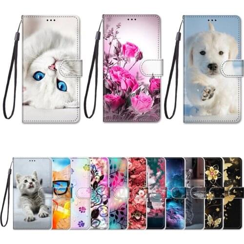 For Samsung Galaxy A21s SM-A217F Case PU Leather Flip For Samsung Galaxy A21s A217F Cover Cat Patterned For Samsung A21s Shell