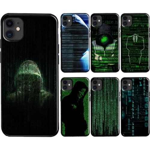 Matrix Hacker Case For iPhone 11 Pro Max 12 mini 6S 7 8 Plus X XR XS Max SE 2020 Soft TPU Coque