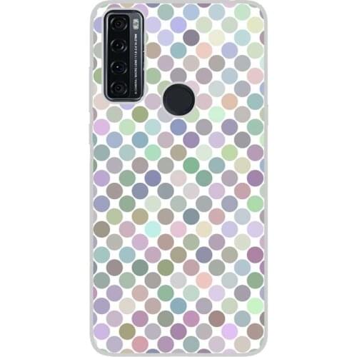 Compatible with TCL-20-SE-4G silicone gel tpu case cover case custom drawing design anti-shock polka dots 009 case
