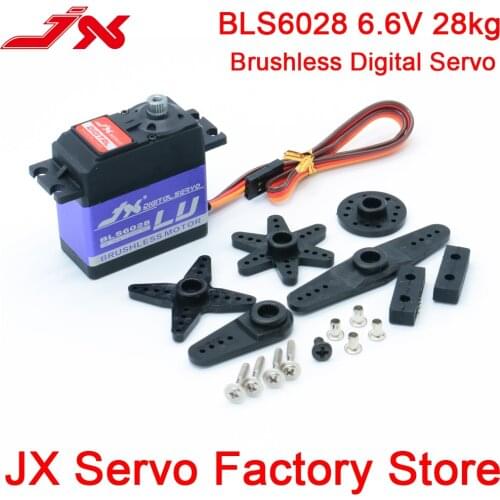 JX Servo BLS6028 28kg High Torque Metal Tooth Standard Digital Brushless Servo For RC Car Drone Aircraft Hobby Parts