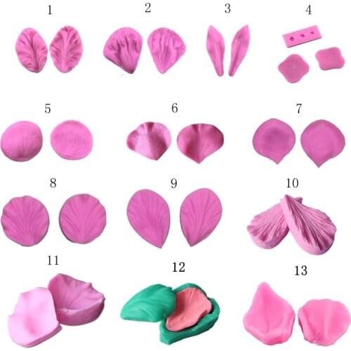 Flower peony veiner fondant silicone mold sugarcraft textured cake mold flower silicone cake decorating DIY mold