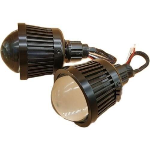 FANKAI LED Laser 12v 35W white color headlight universal Headllamp High Low Beam lens car styling accessories