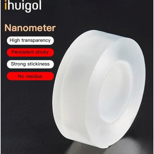 Ihuigol Nano Tape Phone Sticker Stand For iPhone 11 Tape Multi-Function Magic Adhesive Car Paste Gel Pad Cable Management Winder