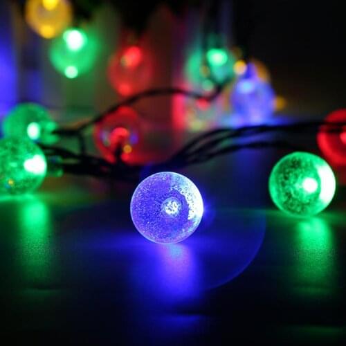 Hot Sell LED Outdoor Solar Lamp String Lights 30/50 LEDs Fairy Holiday Christmas Party Garland Solar Garden Waterproof 5m 7m