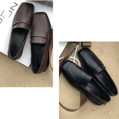 LIHUAMAO loafers for women shoes flats slip on cosplay comfortable outdoor casual shoes outdoor walking footwear work