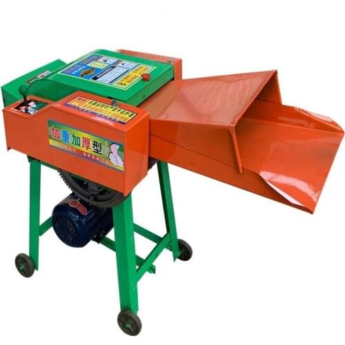 Mini Animal Farm 0.4-1.2t/h Diesel Electric Gasoline Driven Feed Crusher Grass Cutting Chaff Cutter Machine