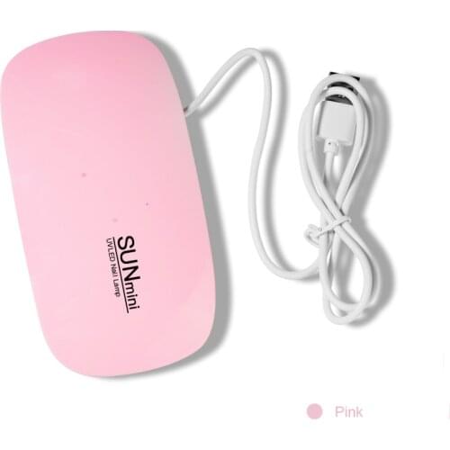 Nail Lamp 6w Mini Nail Dryer White Pink Uv LED Lamp Portable Usb Interface Very Convenient For Home Use Nail Art Equipment Tool