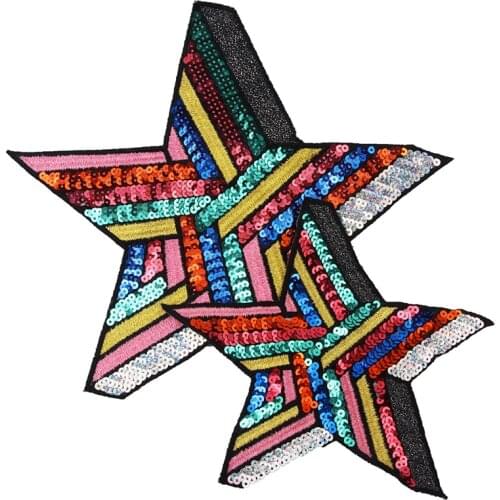ZOTOONE Sequins Patches for Clothing Sewing on Heat Transfer DIY Applique Embroidered Sequin Applique for Clothes Fabric N