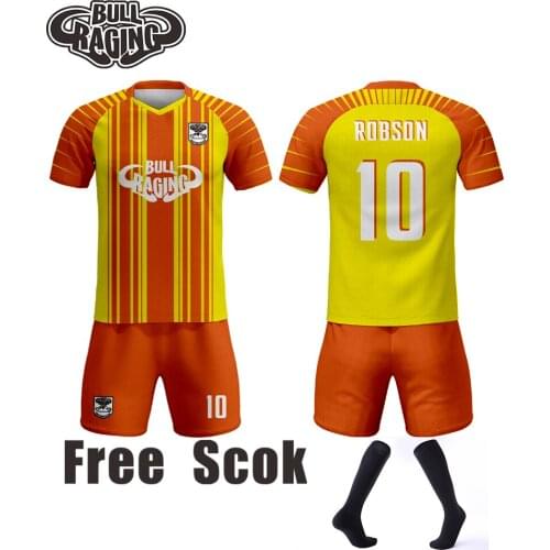 Free sock football jersey soccer uniform custom made your team player jersey