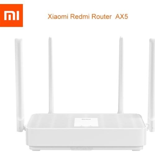 NEW Xiaomi Redmi AX5 Wireless Router 5G WiFi 6 1800 5-Core 256M Memory Mesh Home IoT 4 Signal Extender Dual-Band OFDMA