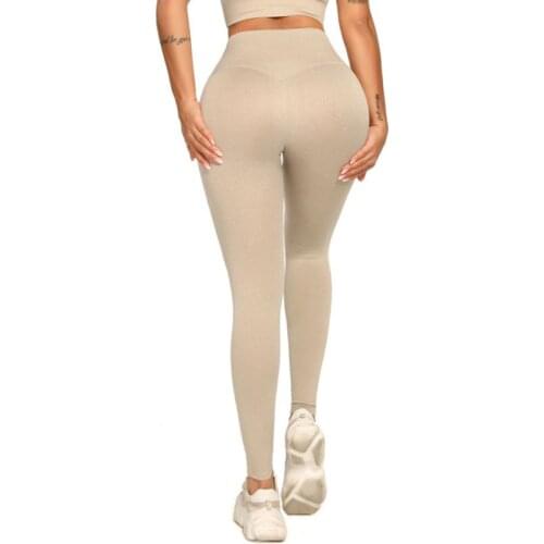 Autumn Seamless Knitting High Waist Hip Lifting Tight Quick Drying Sports Fitness Leggings Sexy Peach Hip Yoga Pants
