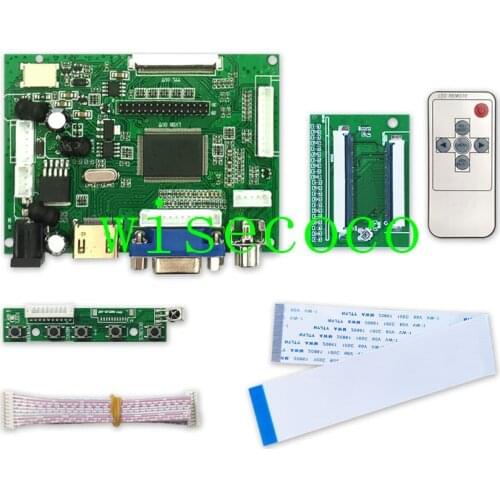 LCD TTL LVDS Controller Board VGA 2AV 60PIN for A070VW04 V0 Driver Board
