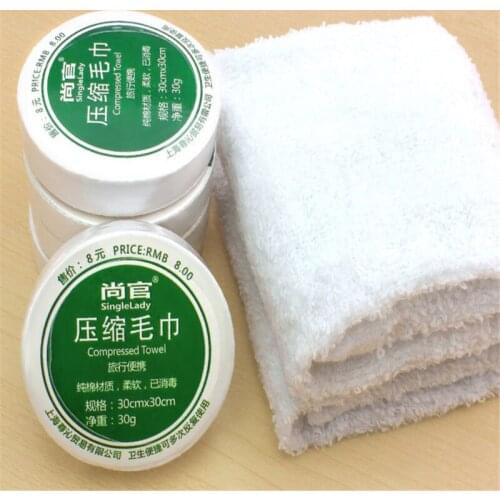 Essential Travel Use Compressed Towels Space Saving Cotton Hotels Camping Trip Practical Easy Carry Portable Towels