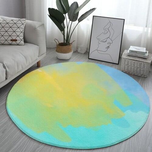 Modern round 150X150 floor mats childrens bedroom bedside mats living room home childrens room decoration non-slip floor mats
