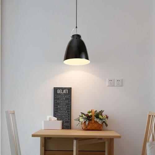 Milado North Europe Morden Simple Pendant Lights Aluminum Home Decor Warming Study RoomDecorate White and Black