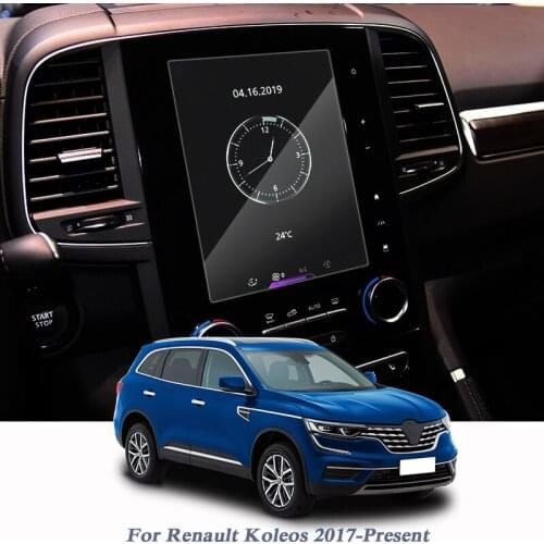 Car Styling GPS Navigation Screen Protect Glass Film For Renault Koleos 2017-Present Dashboard Display PET Film Auto Accessory