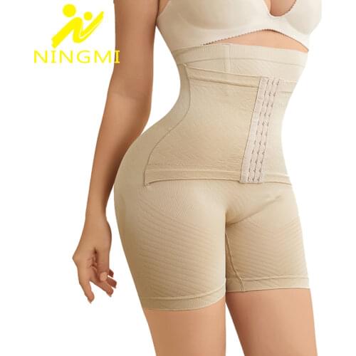 NINGMI Body Shaper Tummy Control Panties Women Body Shapewear Belly Shaper Butt Lifter Shorts High Waist Slimming Underwear