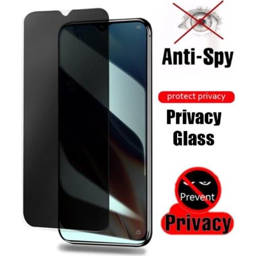 Anti spy screen protector for Realme GT X50 6 7 Pro 5G 7i 6i 6S Full Cover Privacy Tempered Glass For Realme X7 X3 X2 Pro C11 C3