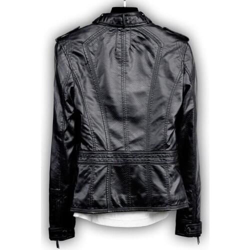 Leather Pu Womens Clothing Women Biker Female Black Jacket Plus Size Spring Autumn Casacos Feminino D020 Pph501