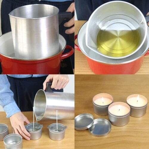 1.2L Candle Melting Pot Wax Melting Cup Making Pouring Pot Wax Melting Pot Candle For Home DIY Candle Pot