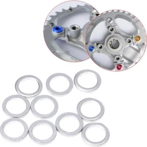 10Pack Aluminum Alloy Bike Spacer Headset Washer Chainring Gasket 12mm OD