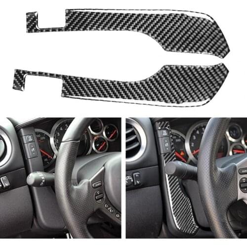 80% HOT SALES！！！2Pcs Car Carbon Fiber Speedometer Panel Frame Sticker for Nissan GTR R35 2008-2016
